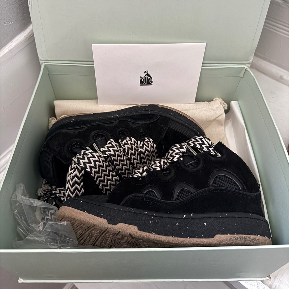 Lanvin Curb Sneaker 'Black' Size 38